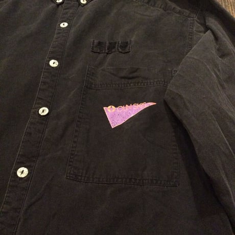 [USED] 80~90's Black  Cottonシャツ