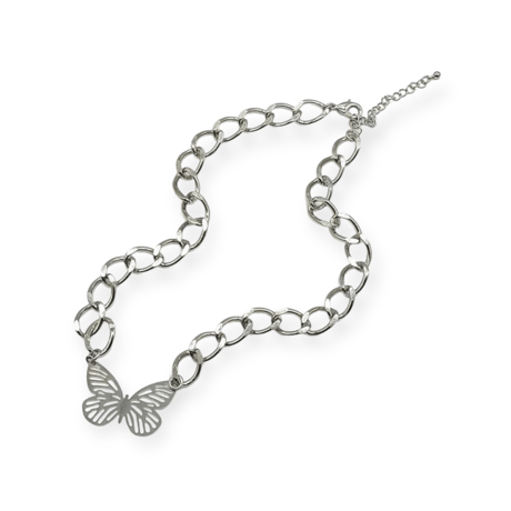 [ kozukix] NEW  BUTTERFLY  METAL NECKLACE