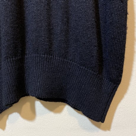 [USED] BLACK KNIT POLO♡