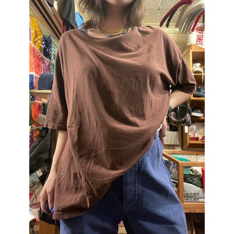 [USED]   ロスアパ　茶無地tee🍂