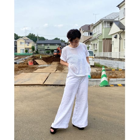 [USED] LINEN フレア PANTS
