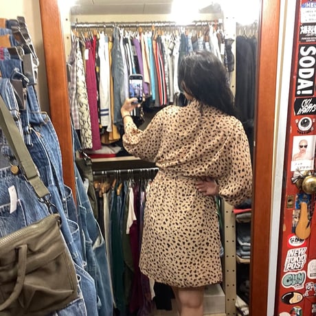 [USED]see by chloe レオパード シャツ ワンピース♡