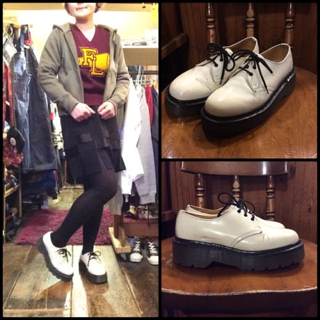 [USED] Dr.Martens  厚底 エナメル 3HOLE  made in England!