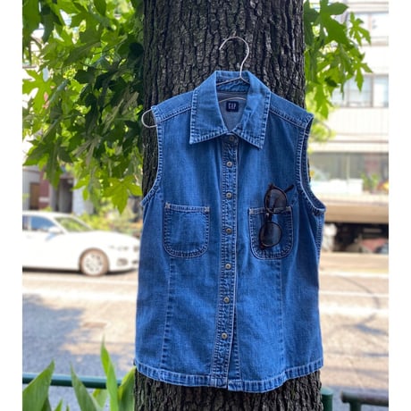 [USED] GAP ノースリーブ デニムシャツ