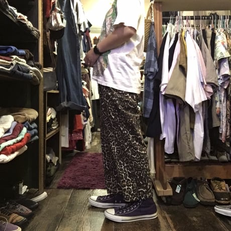 [USED] レオパード ストレッチ パンツ