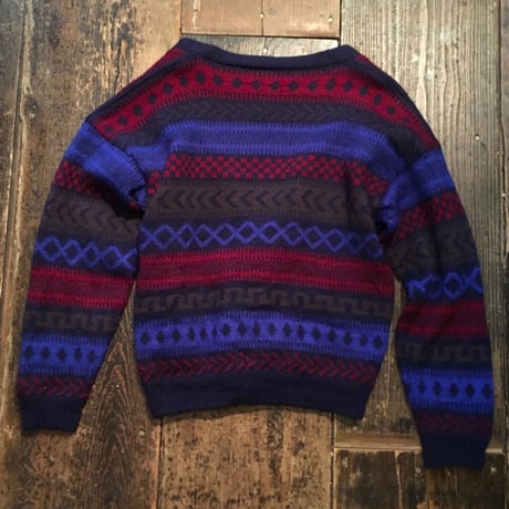 [USED] オシャレ！総柄ニットカーディガン