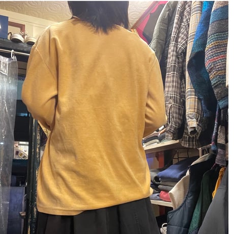 [USED]ベロア ポケットロンT 💛