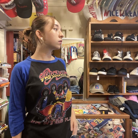[USED] エアロスミス🎸ラグランtee