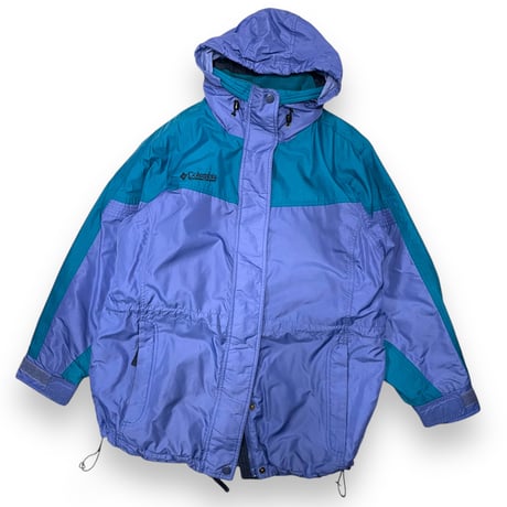 [USED] 90's Columbia 中綿マウンテンパーカー　パープル×グリーン
