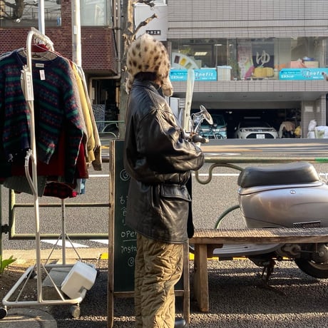 [USED] renoma REAL leather CAR COAT