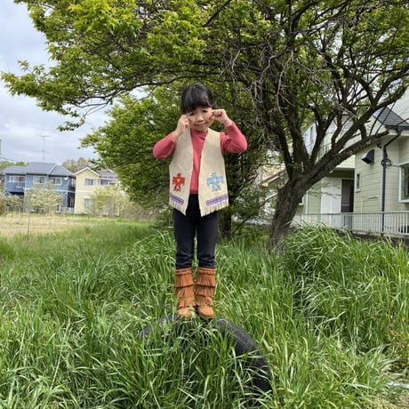[USED] KIDS♡ vintage SUEDE VEST