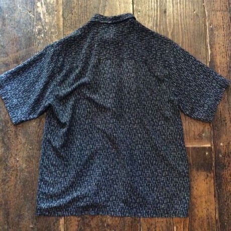 [USED] 100% SILK! カスリ柄 SHIRTS
