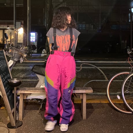 [USED] 'THE NORTH FACE' サスペンダー付きスキーパンツ
