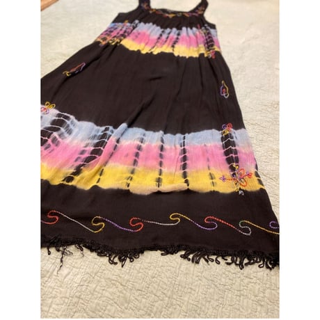 [USED]  タイダイワンピース /BLK