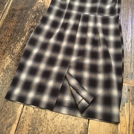 [USED]淡いチェック One-piece