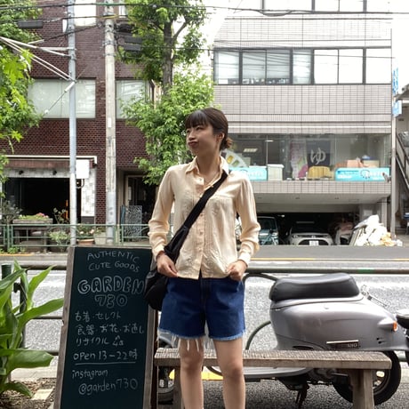 [USED] vintage CHINA Silk shirt🇨🇳