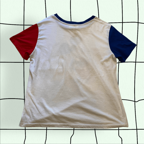 [USED] Mickeyトリコロールカラー トリムTee🤍💙 ❤️