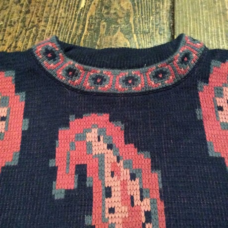 [USED]  ペイズリー柄 KNIT