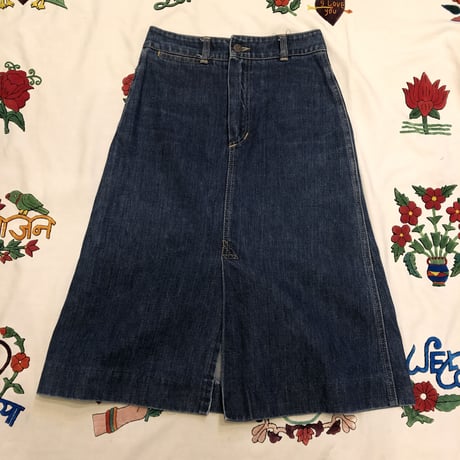 [USED] 70's スリットデニムスカート