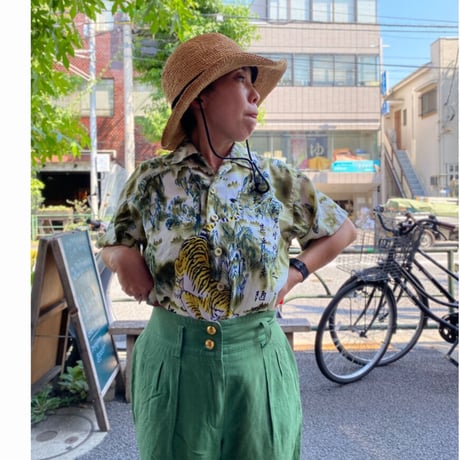 虎柄オープンシャツ🐅💚