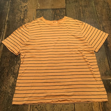 [USED] オレンジボーダーBIG TEE