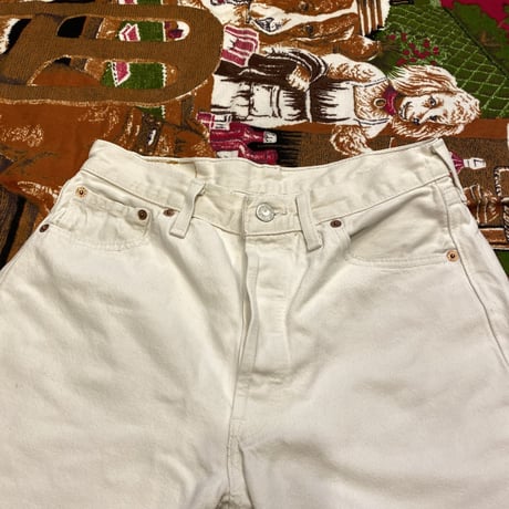 [USED] UK Levi's 501 WHITE