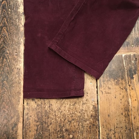 [USED] WINE RED コーデュロイパンツ made in Englamd