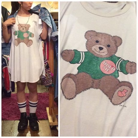 [USED] 80's くまさんTeeワンピ