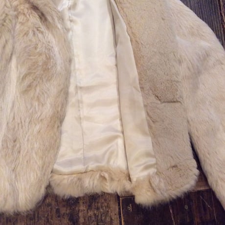 [USED]ミルクティー色 ラビットファーJKT