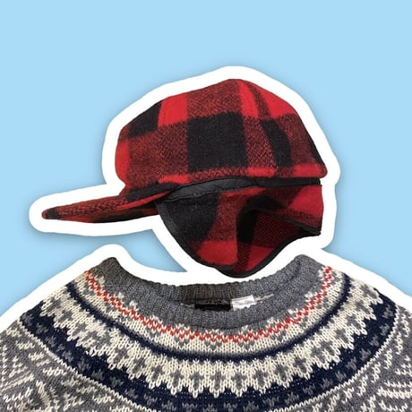 [USED] WOOL 耳あて付き CAP
