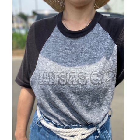 [USED] vintage プリントラグラン Tee