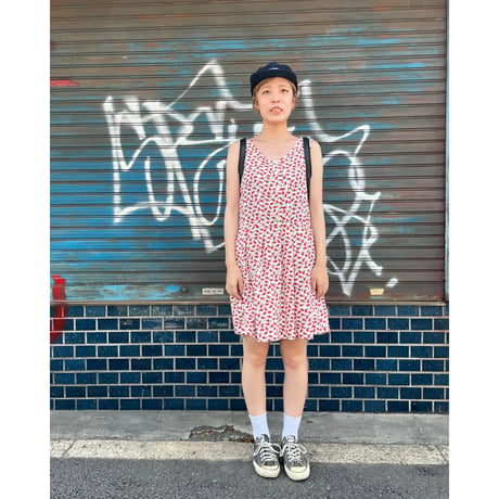 [USED] かわいい花柄 POLYワンピ
