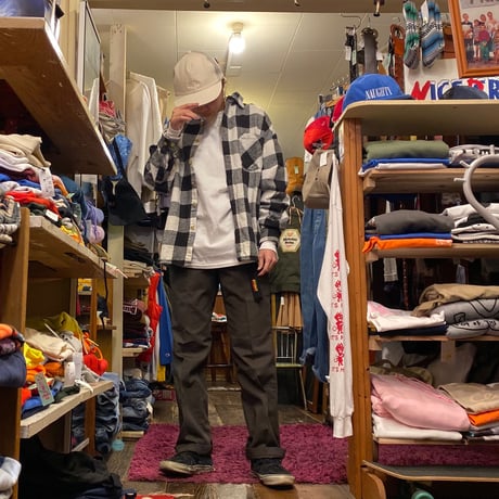 [USED] ブロックチェックのヘビーネルSHIRT