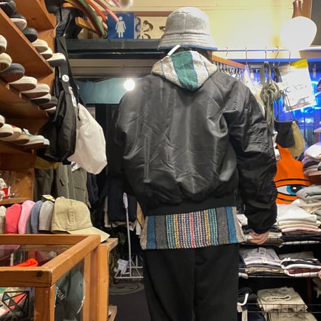 [USED]  ダメージ BLACK MA-1