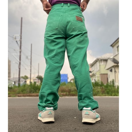 [USED] カラー DENIM パンツGREEN💚
