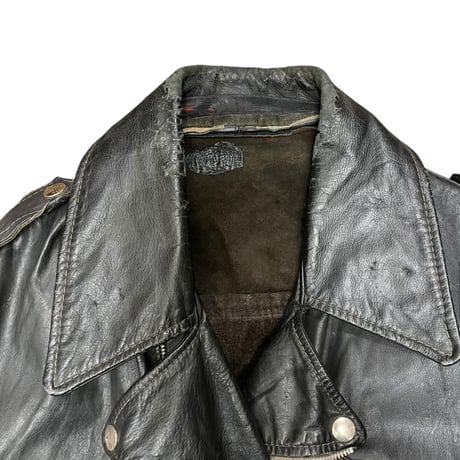 [USED] Hand Paint x "BORO" ライダース Leather JKT ♡🐺