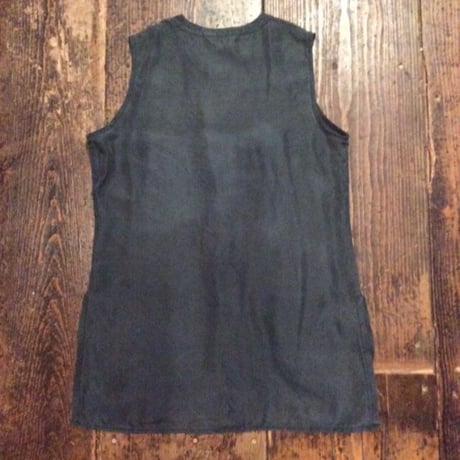 [USED] PURE SILK!  チャイナ風ノースリーブトップス