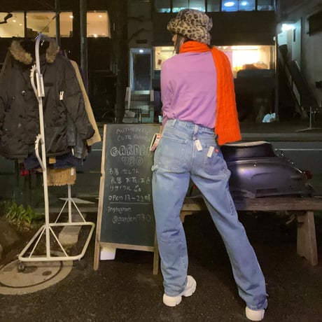 [USED] Dickies 紐入れ DENIM PAINTER PANTS  !DAMEGE!