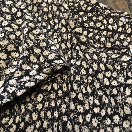 [USED] 小花柄 インド綿 ロングワンピース