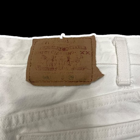 [USED] Levi's"501" WHITE (W29/L30)