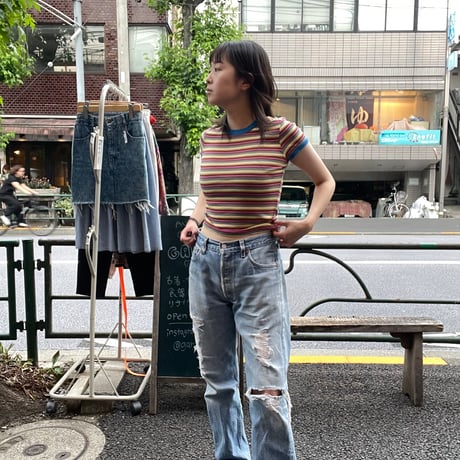 [USED]lady's mini tee ハデハデシリーズ🍊