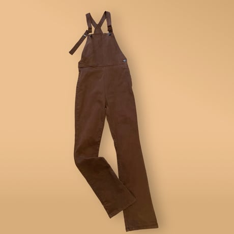 [USED]  GOOD SIZE♡ ストレッチ BROWN オーバーオール