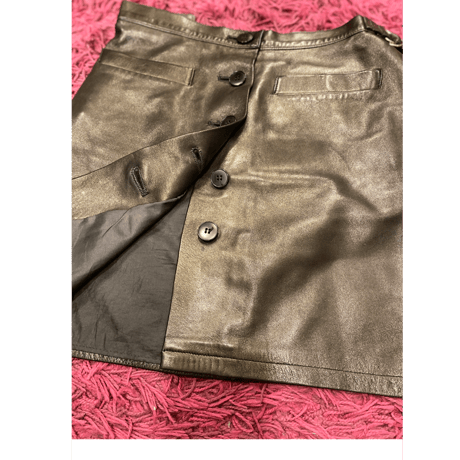 [USED] agnes b. /REALレザーミニスカート
