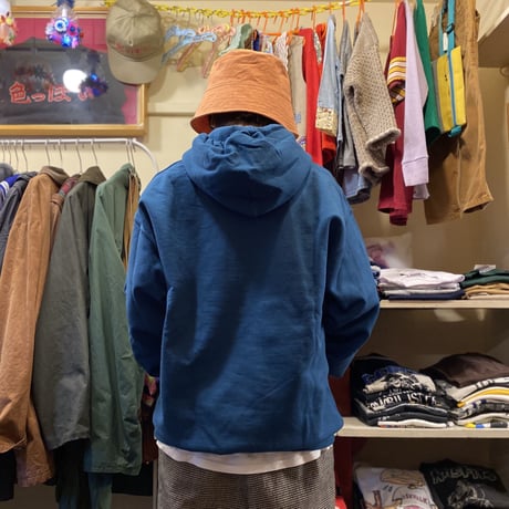 [USED] ORANGE COTTON BUCKET HAT🧡