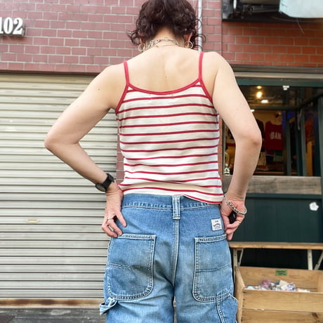 [USED] ボーダー cotton キャミソール