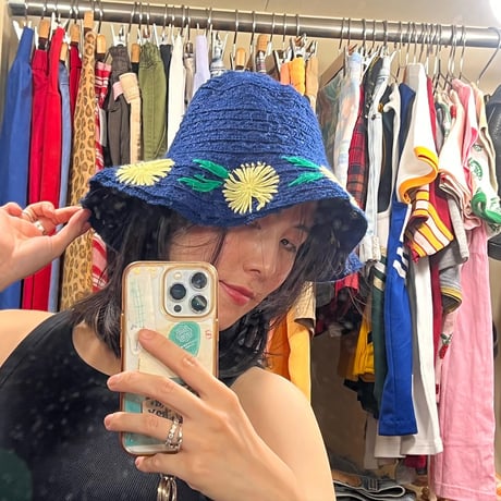 [USED]vintage 小さめ編み帽子