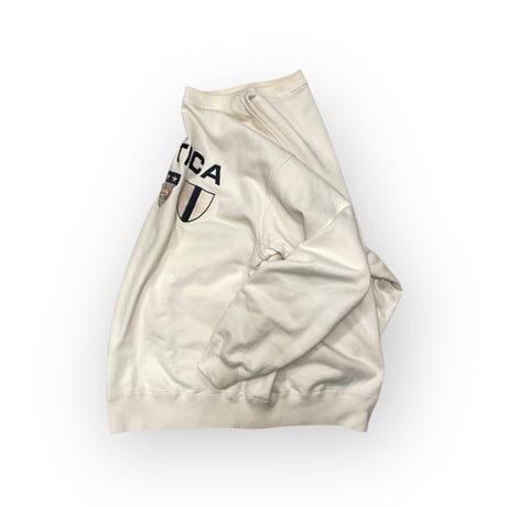 [USED] ”nautica” WHITE COTTON SWEAT
