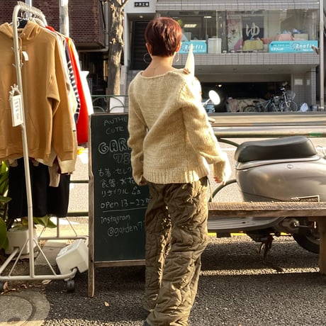 [USED] スエードパッチワークニット 🌼