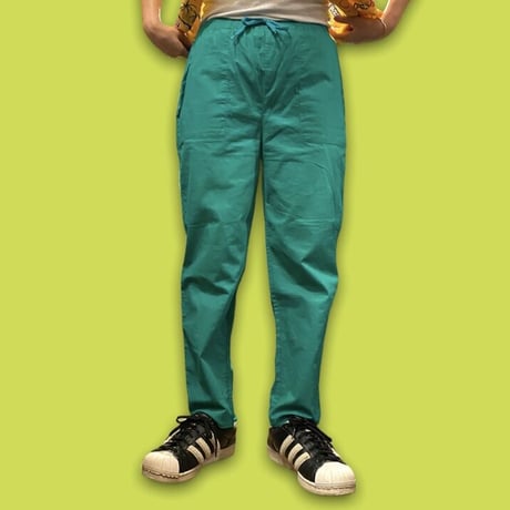 [USED] ITALY GREEN イージーパンツ