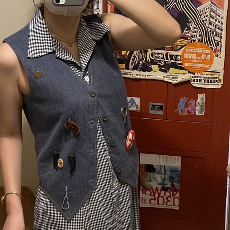[USED] HAND MADE🧵DENIM ベスト